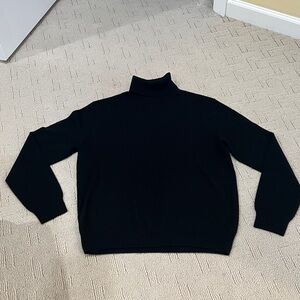 Saks Fifth Avenue Men's Classic Black Turtleneck Sweater